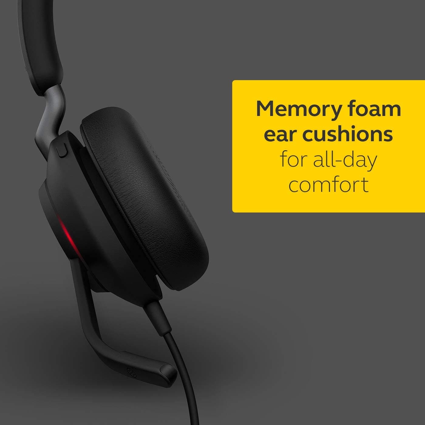 Jabra,Jabra Evolve2 40 PC Headset – Noise Cancelling Microsoft Teams Certified Mono Headphones With 3-Microphone Call Technology – USB-A Cable – Black - Gadcet.com